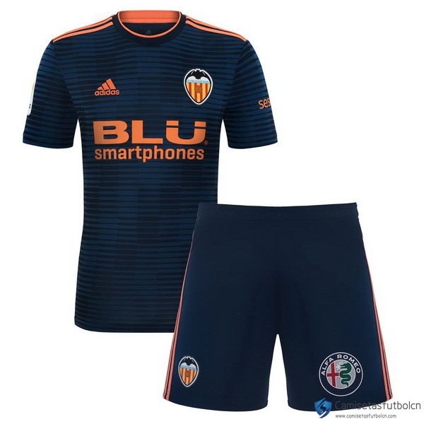 Camiseta Valencia Segunda equipo Niños 2018-19 Azul
